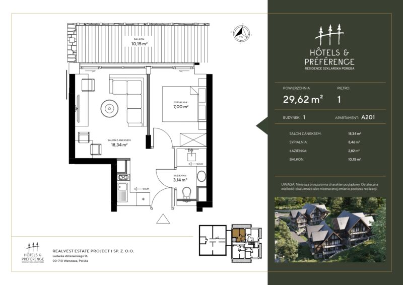 A.201 – Apartament – Hotels & Preference Residence Szklarska Poręba
