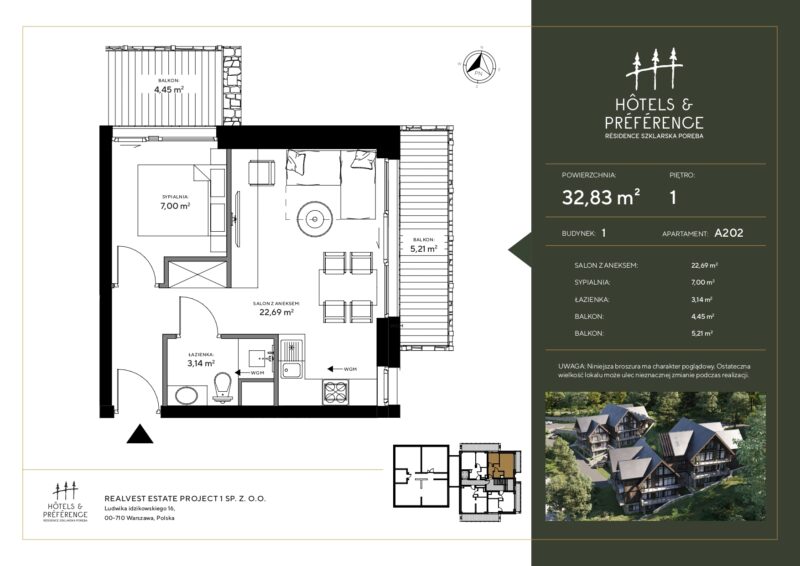 A.202 – Apartament – Hotels & Preference Residence Szklarska Poręba