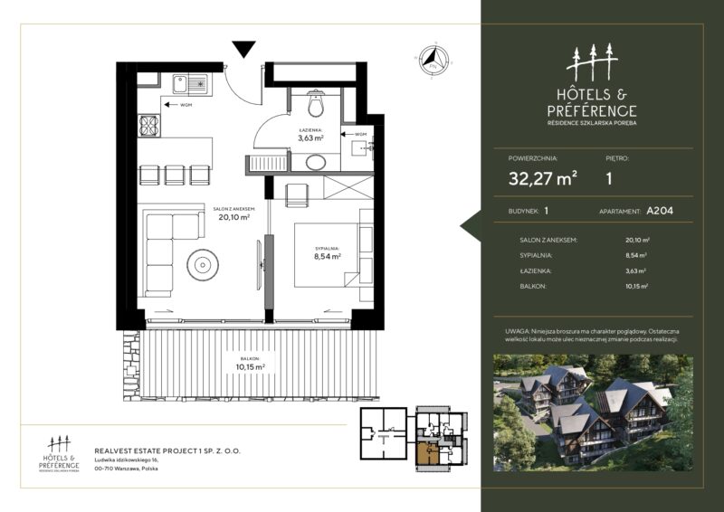 A.204 – Apartament – Hotels & Preference Residence Szklarska Poręba