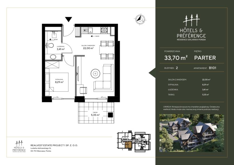 B.101 – Apartament – Hotels & Preference Residence Szklarska Poręba