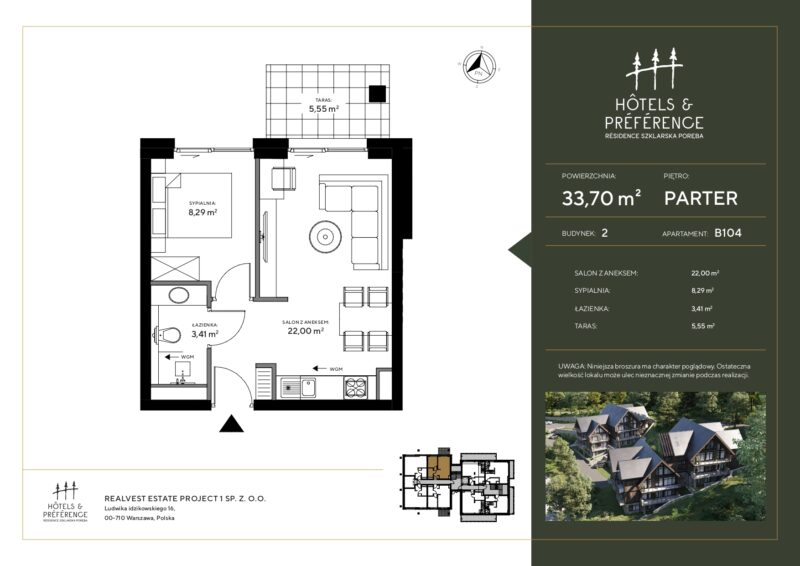 B.104 – Apartament – Hotels & Preference Residence Szklarska Poręba