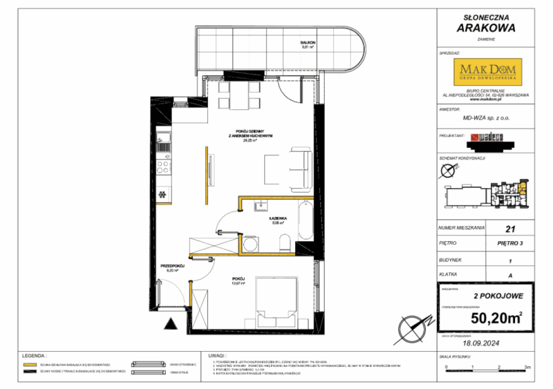 1A_1 – Mieszkanie Słoneczna Arakowa