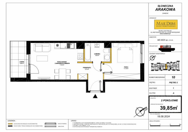 1A_10 – Mieszkanie Słoneczna Arakowa
