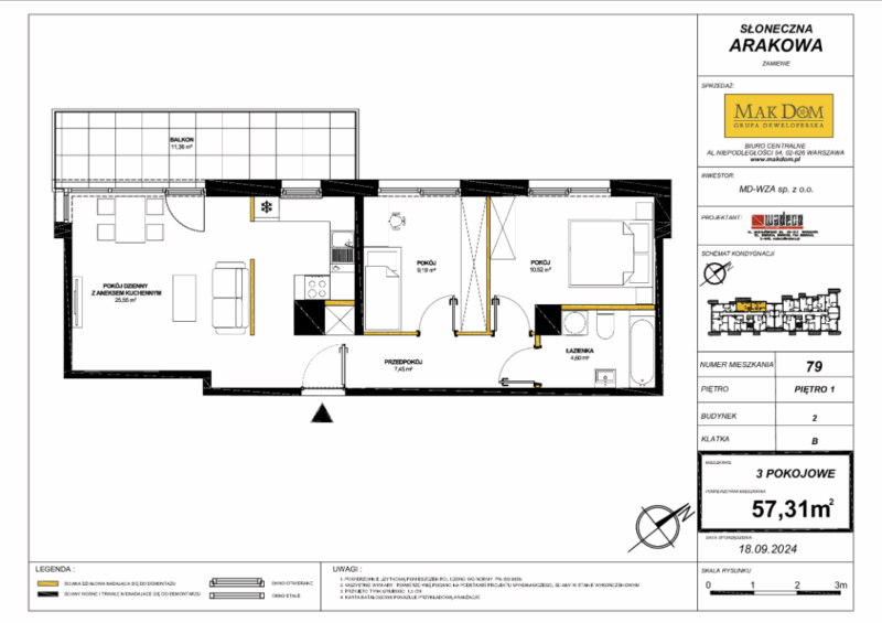 2B_79 – Mieszkanie Słoneczna Arakowa