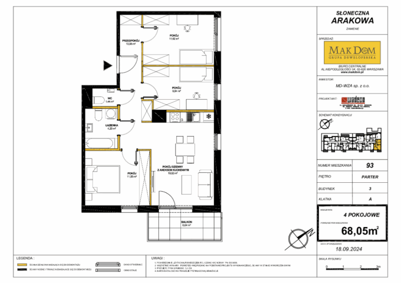 3A_93 – Mieszkanie Słoneczna Arakowa
